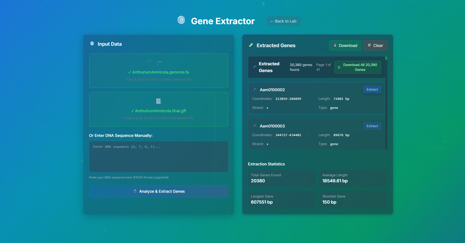 AfexCore Settings Panel